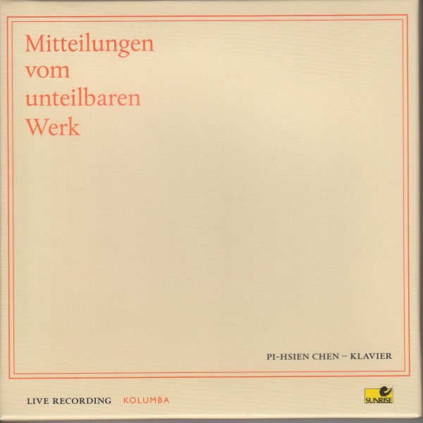 Bach / Mozart / Schönberg / Schubert / Scarlatti — Mitteilungen vom unteilbaren Werk